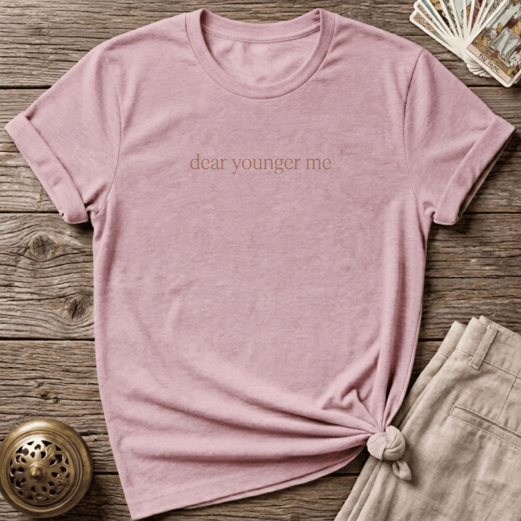 Dear Younger Me T-shirt - Light Pink