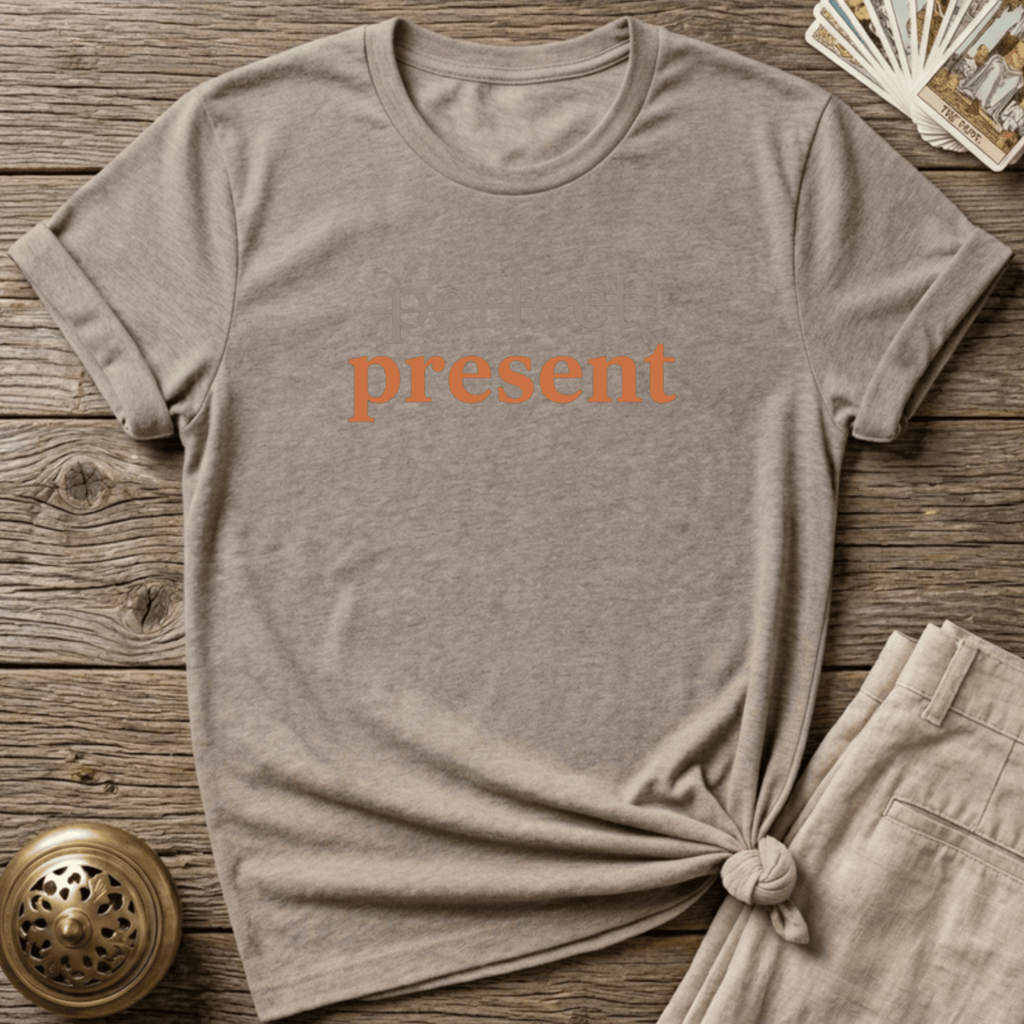 Not Perfect — Present T-shirt - Sand