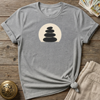 Be Present, Stacked Stones T-shirt - Sport Grey