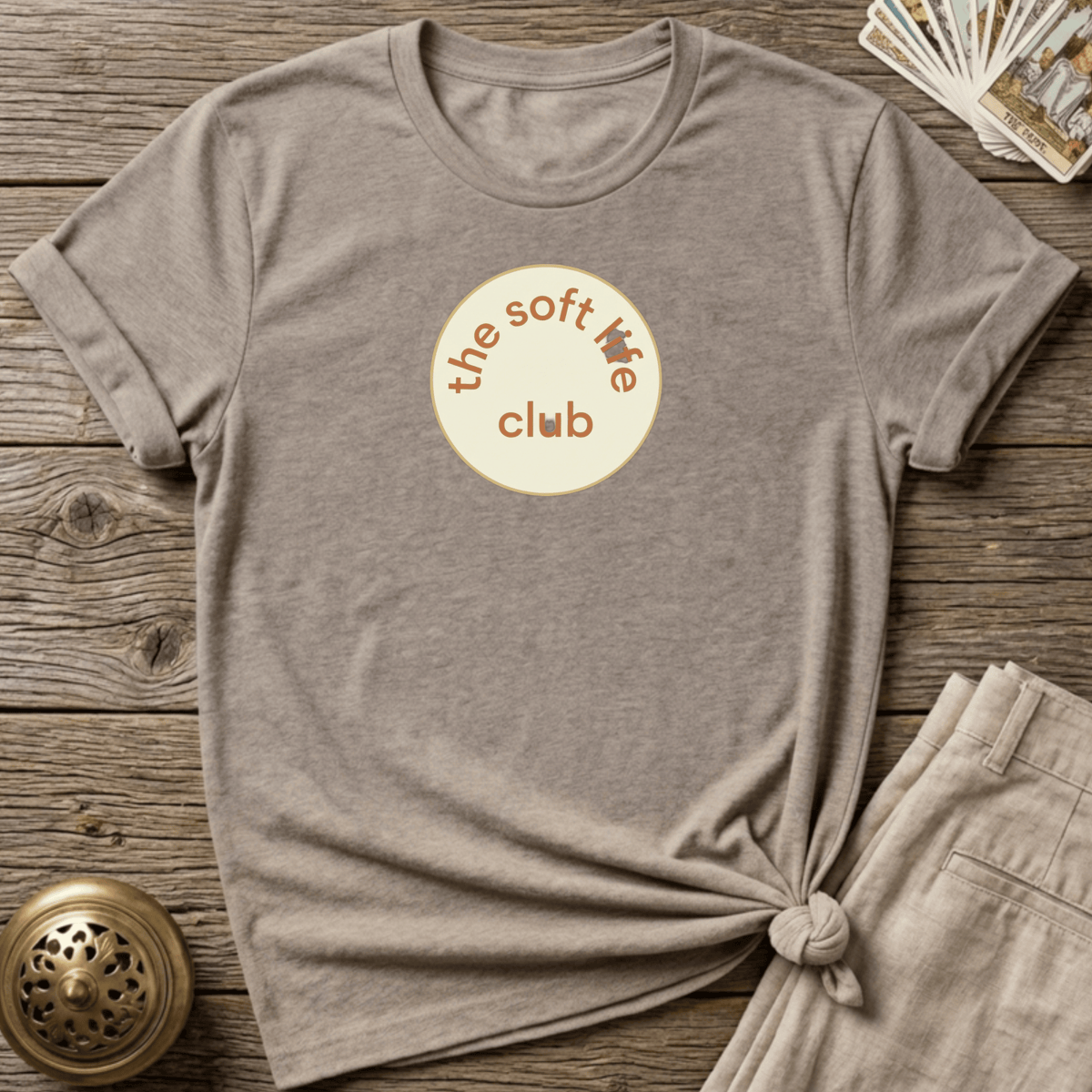 The Soft Life Club T-shirt - Sand