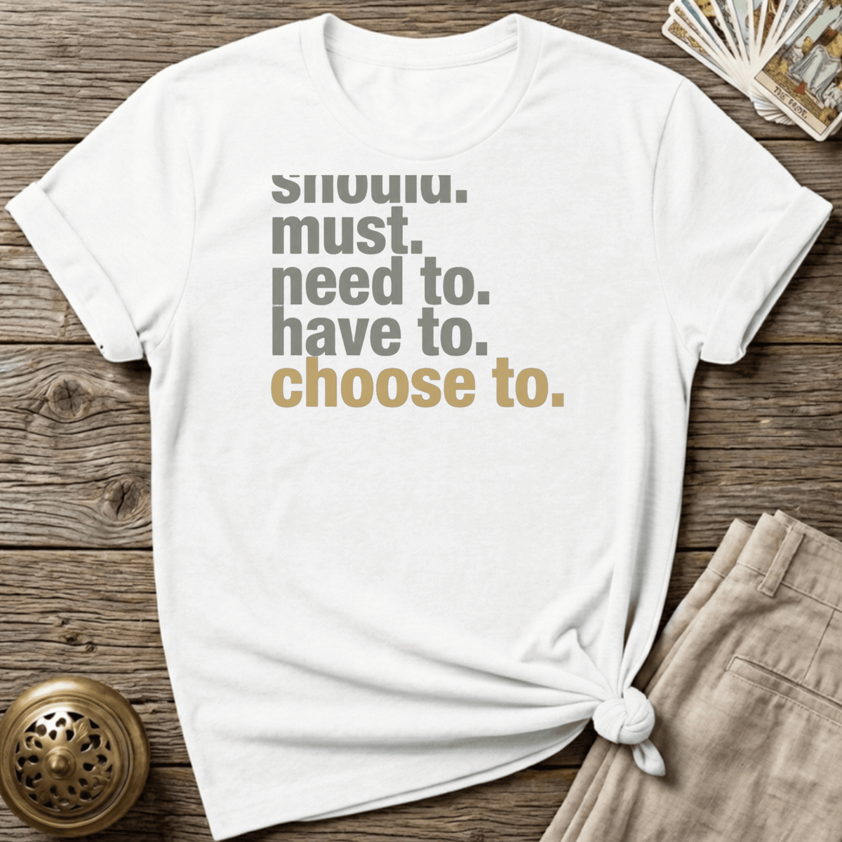From Obligation to Choice T-Shirt - White