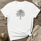 A Tree Takes Its Time T-shirt - White