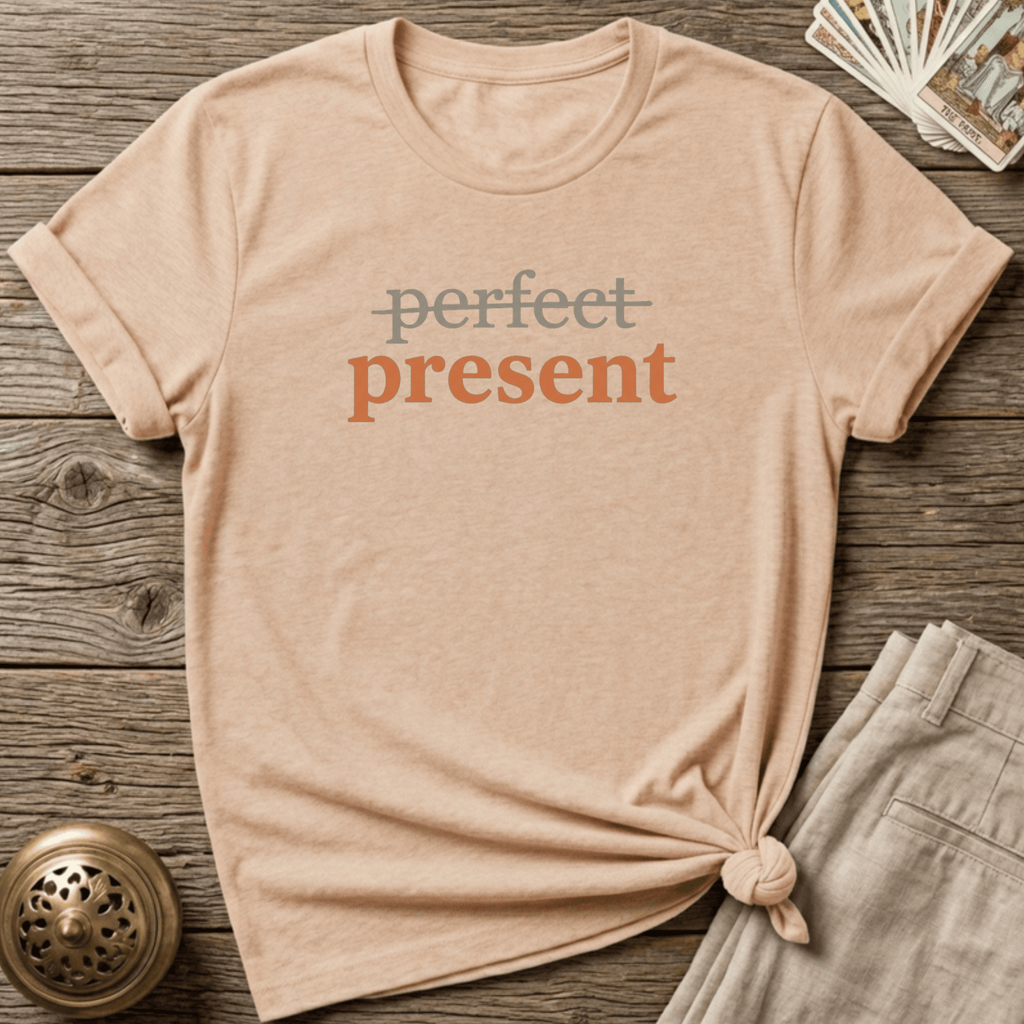 Not Perfect — Present T-shirt - Natural