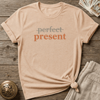 Not Perfect — Present T-shirt - Natural
