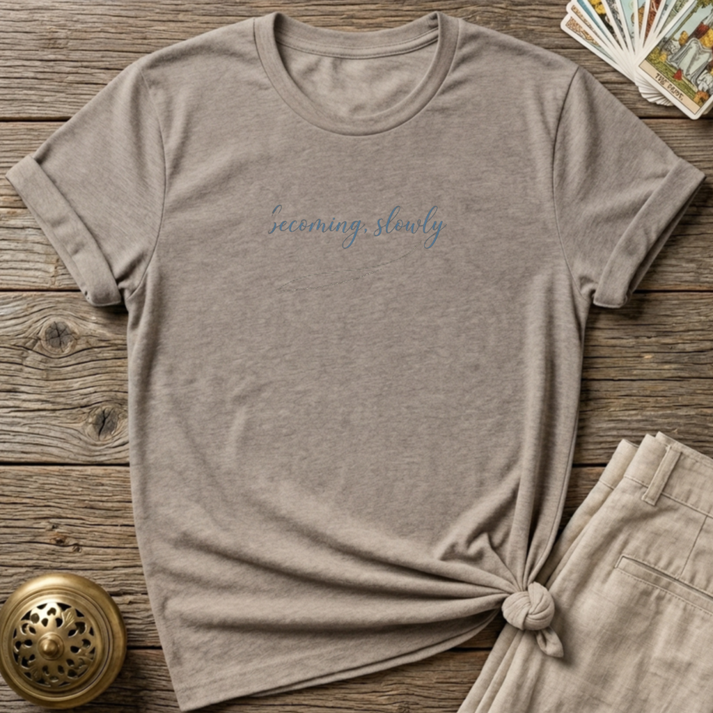 Becoming, Slowly T-shirt - Sand