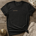 Gratitude, Quietly T-shirt - Black
