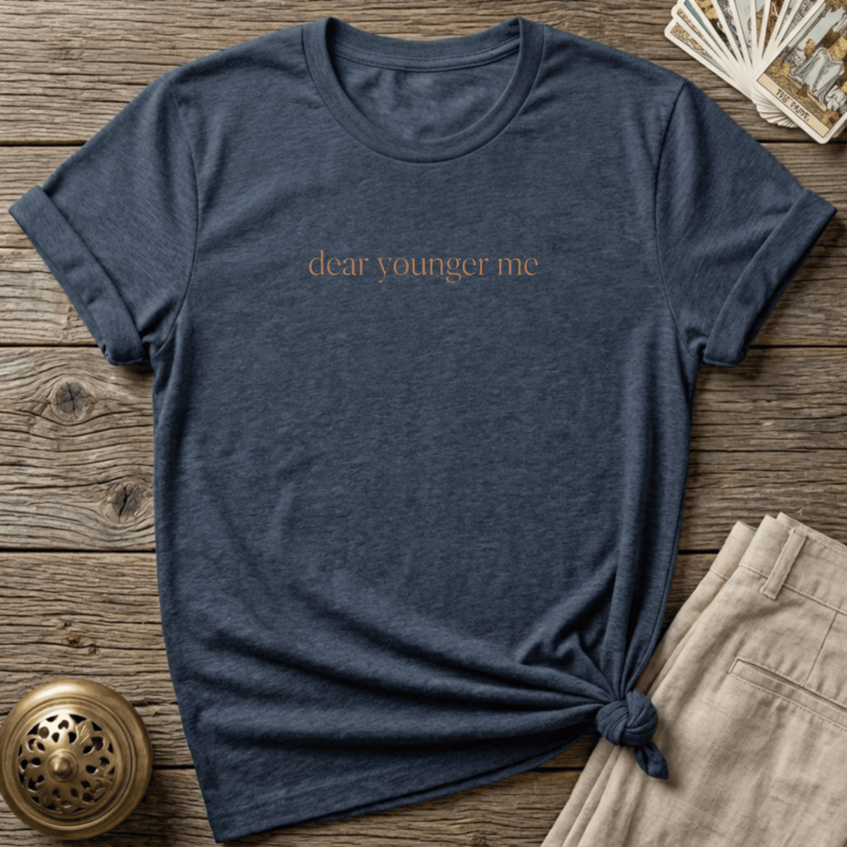 Dear Younger Me T-shirt - Navy