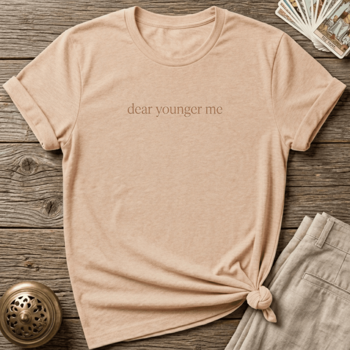 Dear Younger Me T-shirt - Natural