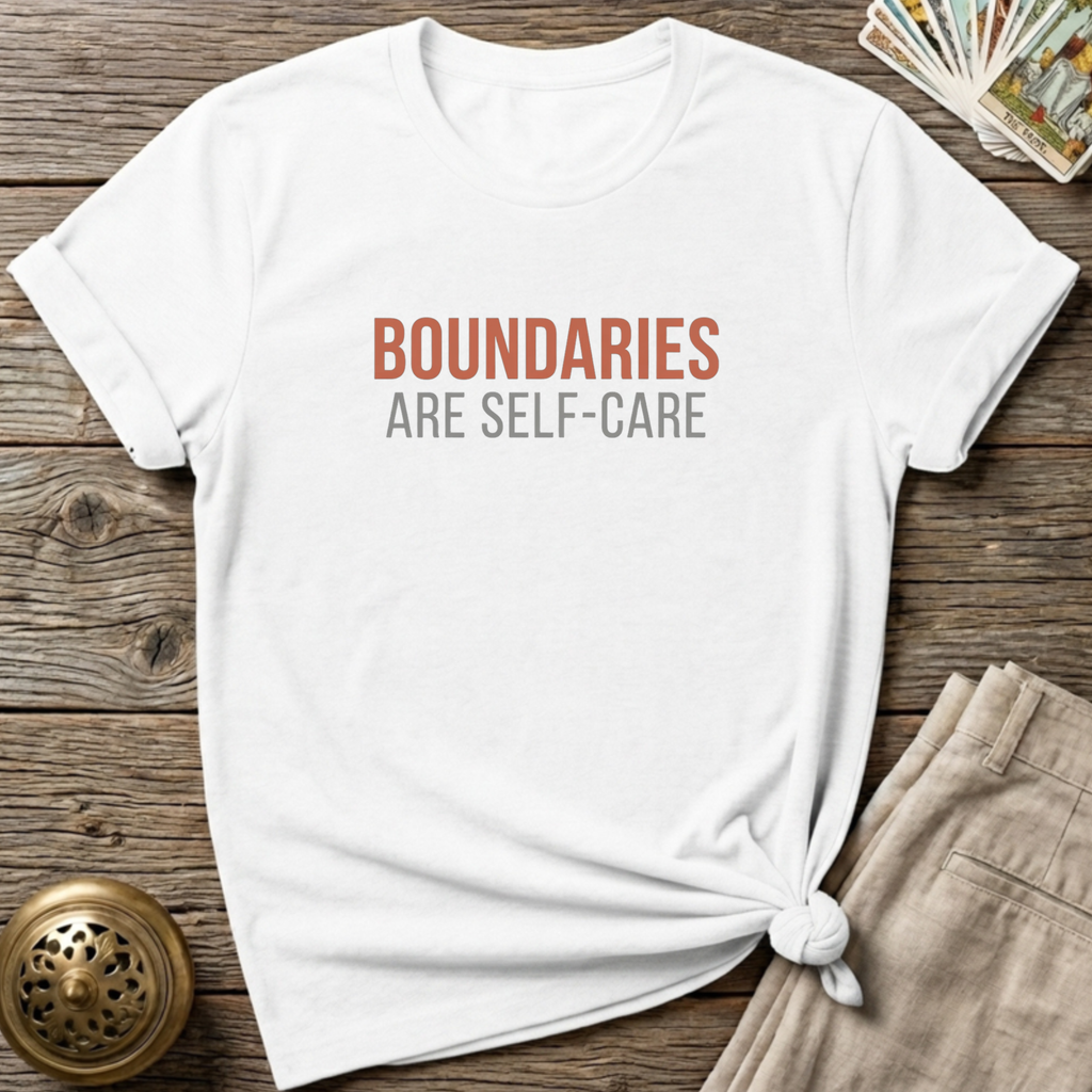 Boundaries Are Self-Care T-shirt - White