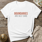 Boundaries Are Self-Care T-shirt - White
