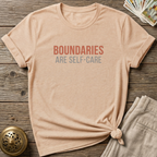 Boundaries Are Self-Care T-shirt - Natural