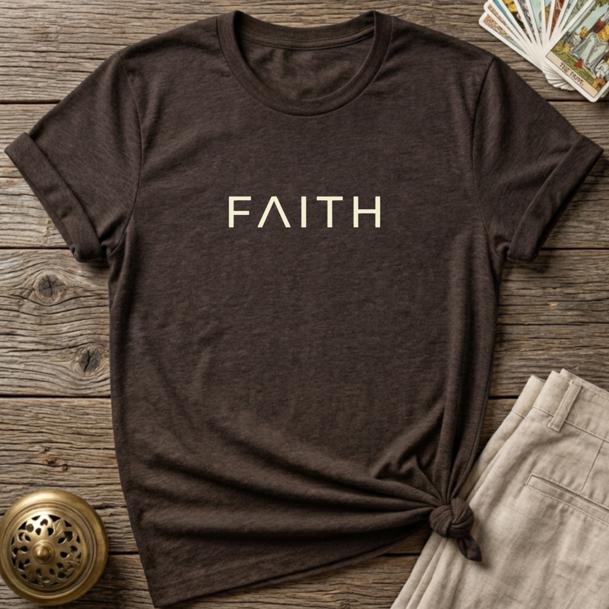 Faith T-shirt - Dark Chocolate