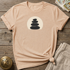 Be Present, Stacked Stones T-shirt - Natural