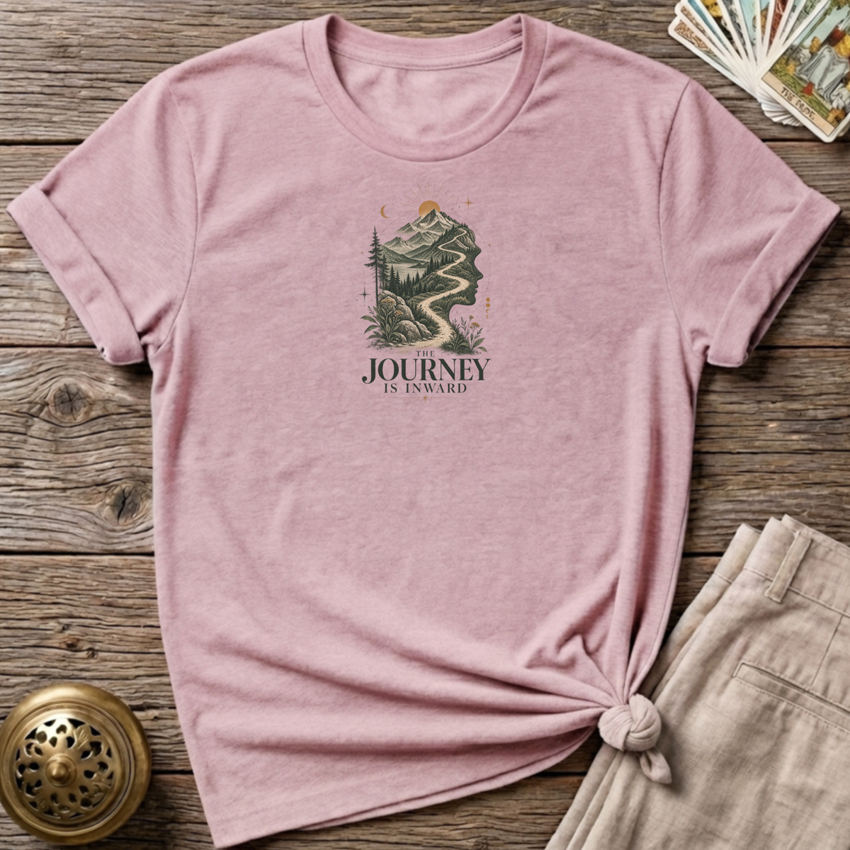 The journey is inward - Light Pink