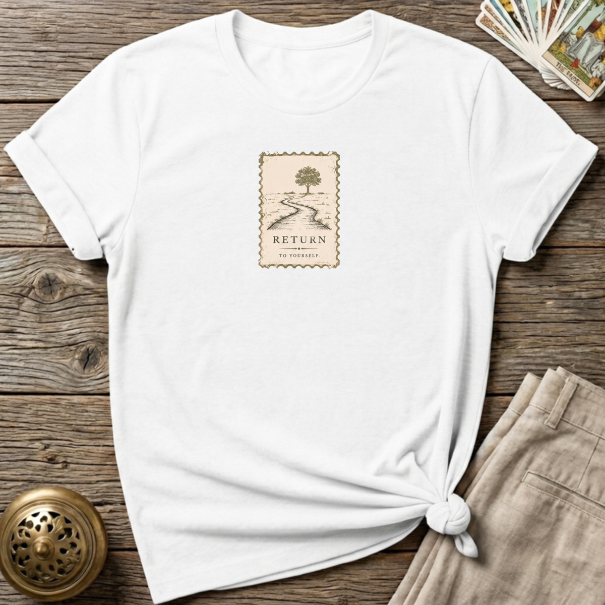 vintage stamp - White