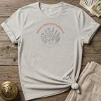 Bloom Where You're Planted T-shirt - Ice Grey
