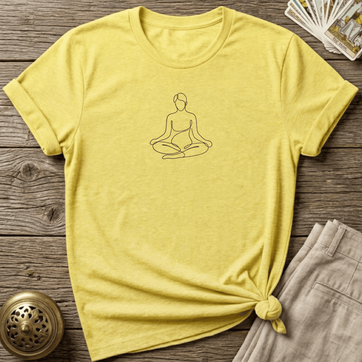 The Calm Beneath T-shirt - Cornsilk