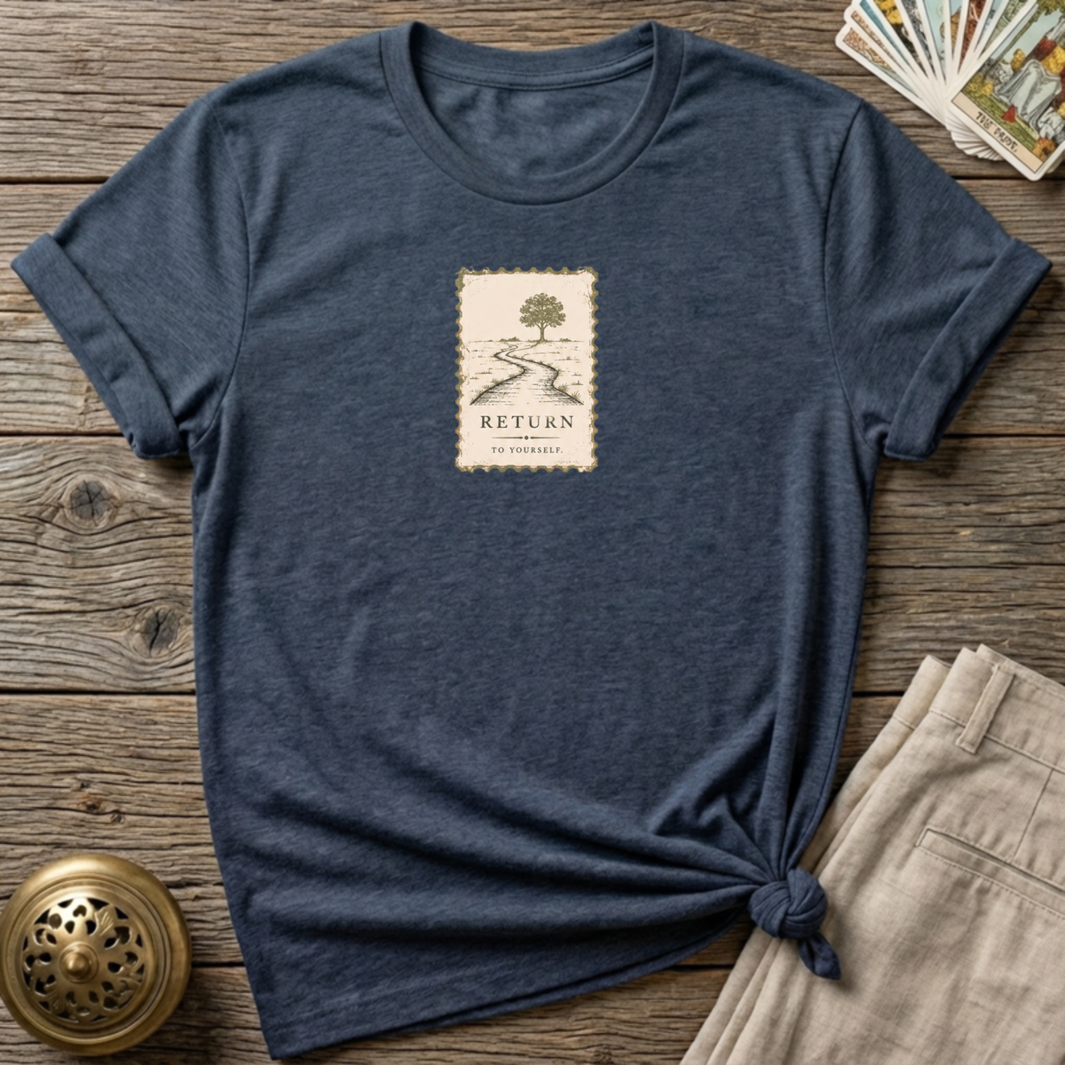 vintage stamp - Navy