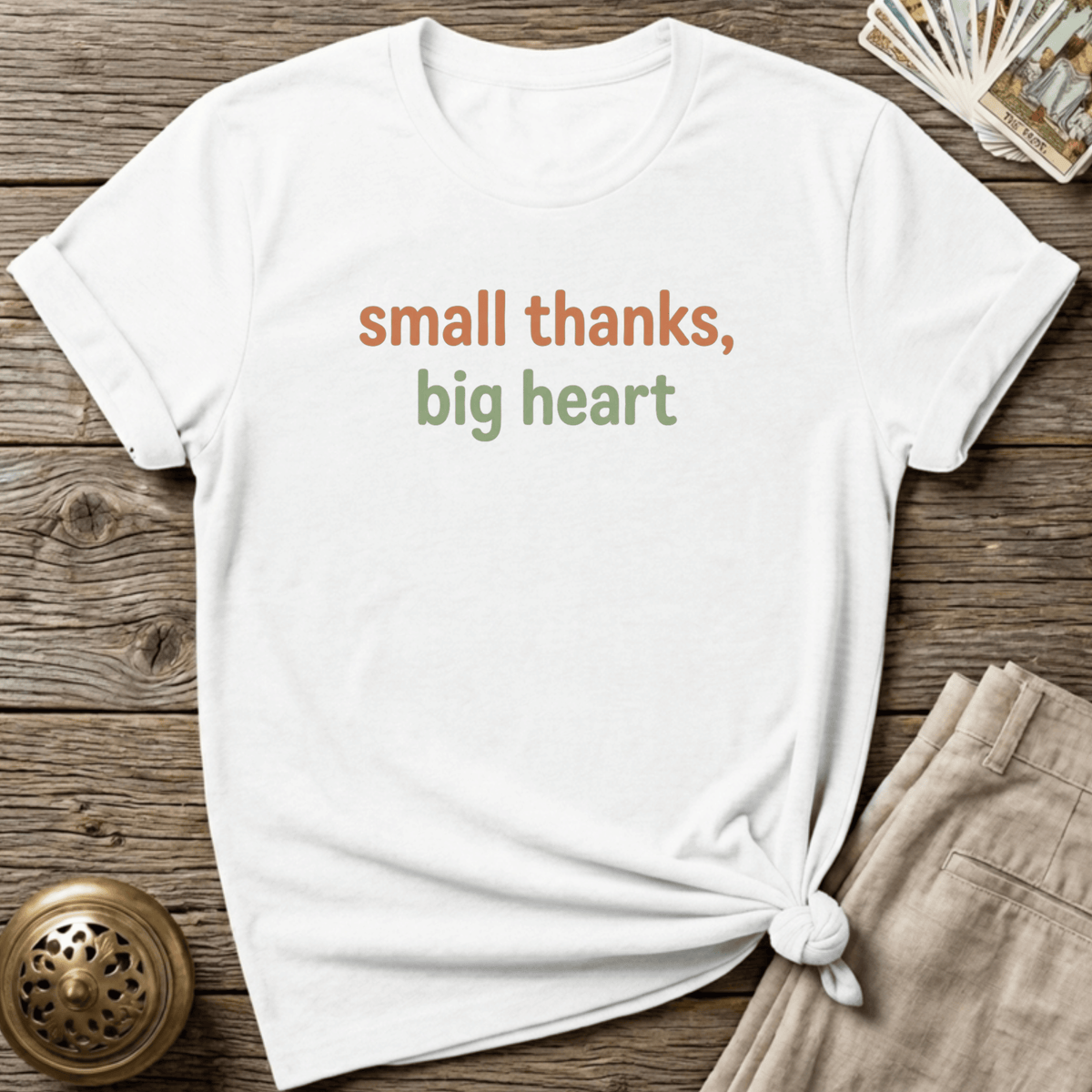 Small Thanks, Big Heart T-shirt - White