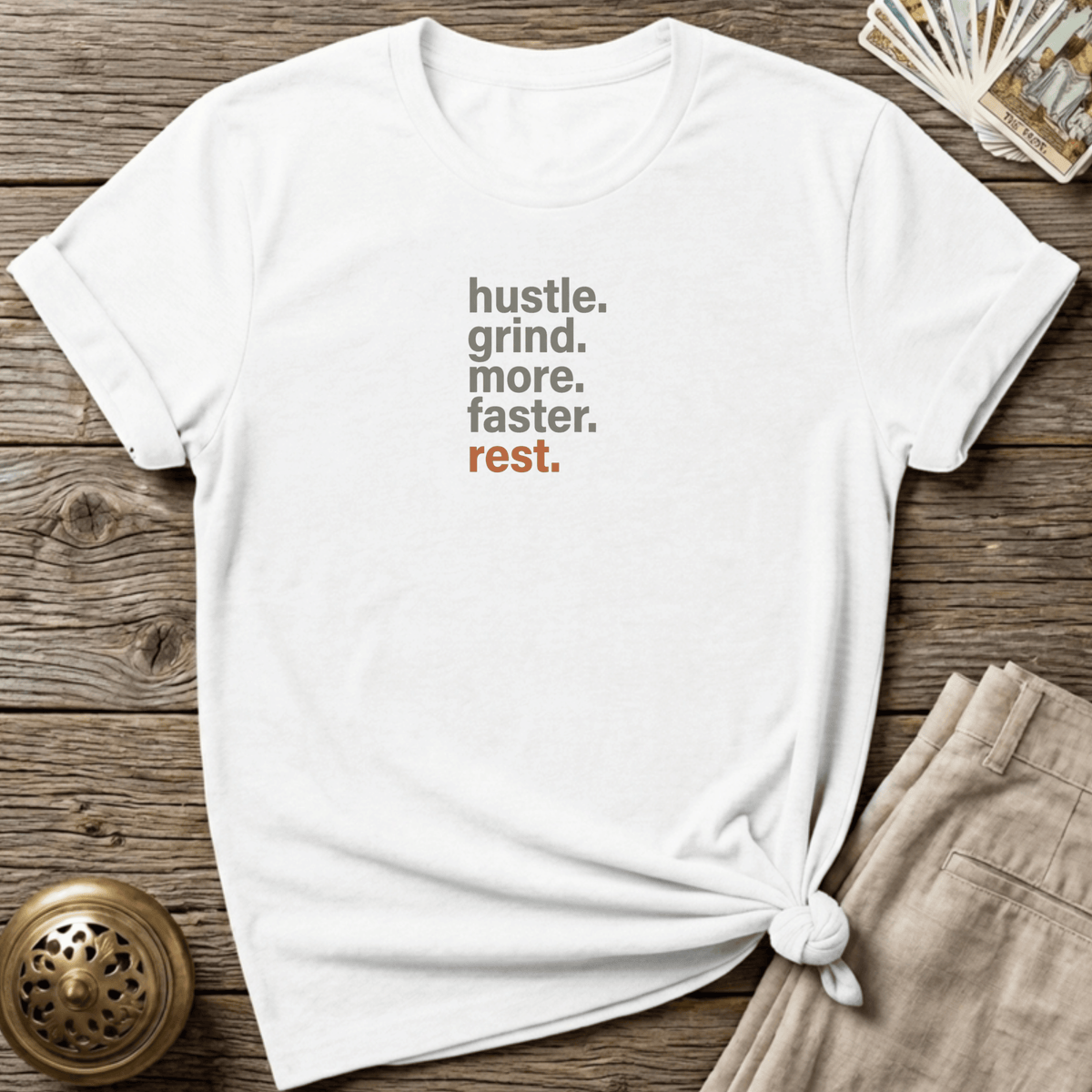 From Hustle to Rest White