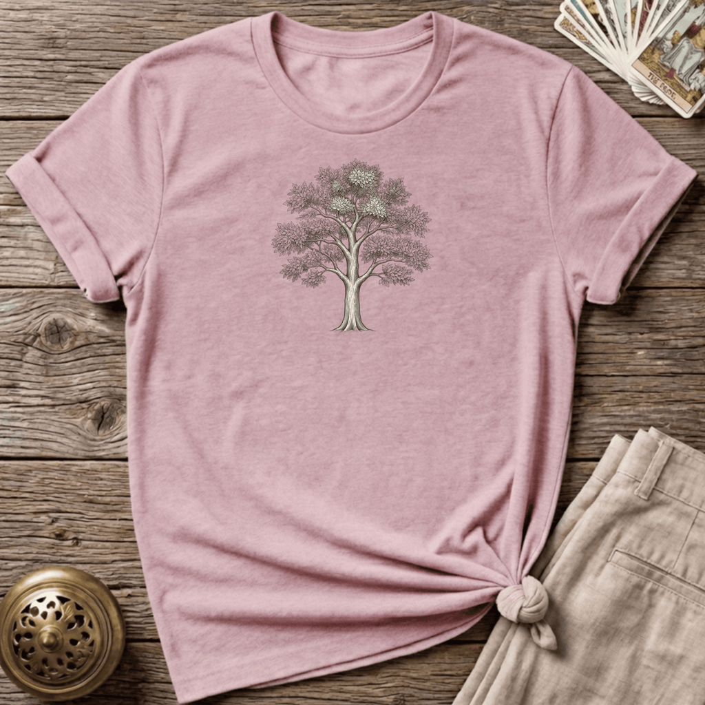 A Tree Takes Its Time T-shirt - Light Pink