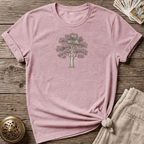 A Tree Takes Its Time T-shirt - Light Pink