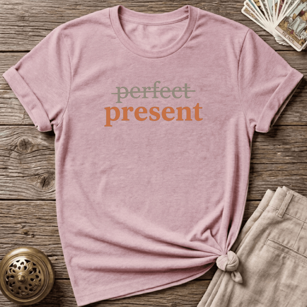 Not Perfect — Present T-shirt - Light Pink