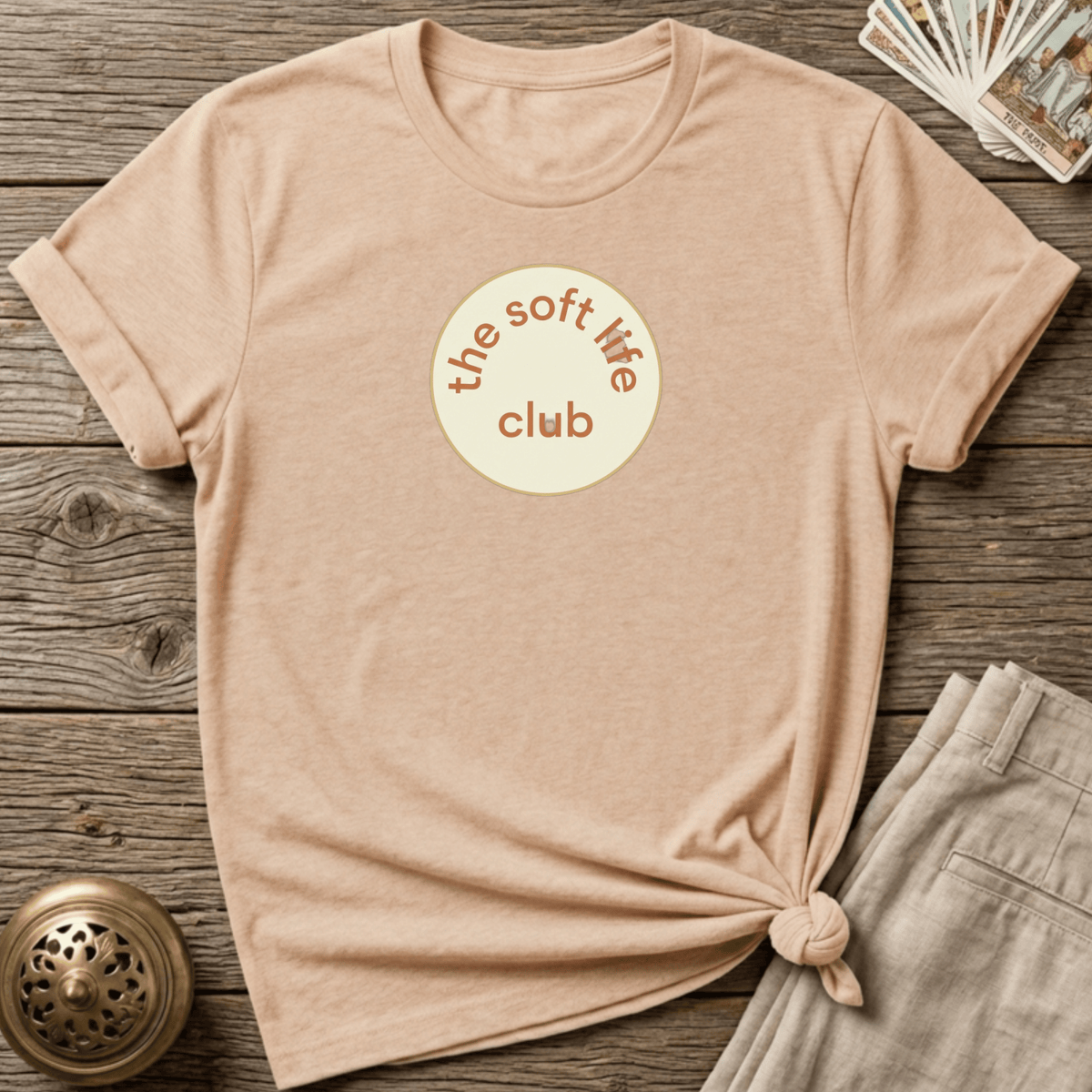 The Soft Life Club T-shirt - Natural