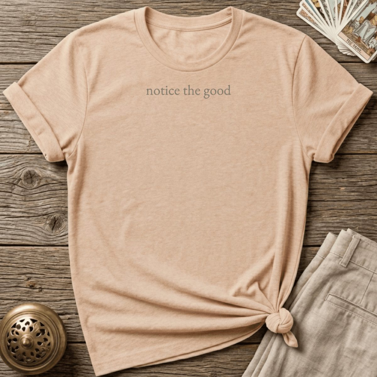 One Who Notices Good T-shirt - Natural
