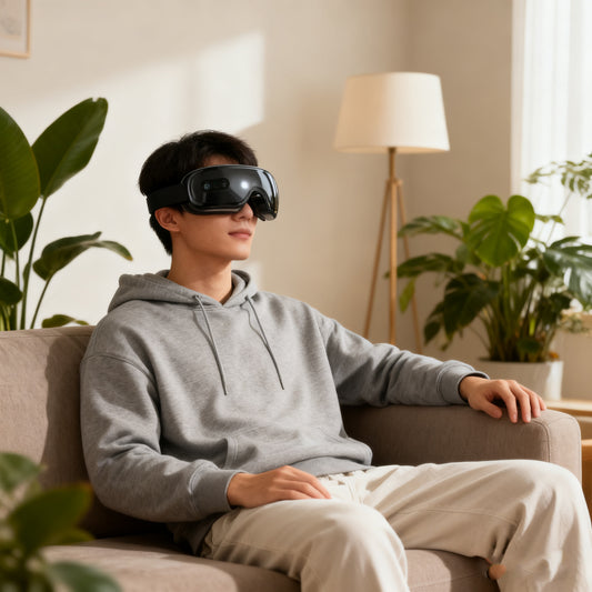 Smart Rechargeable Eye Massager with Heating Vibration