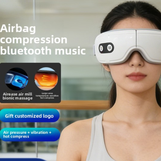 Smart Rechargeable Eye Massager with Heating Vibration