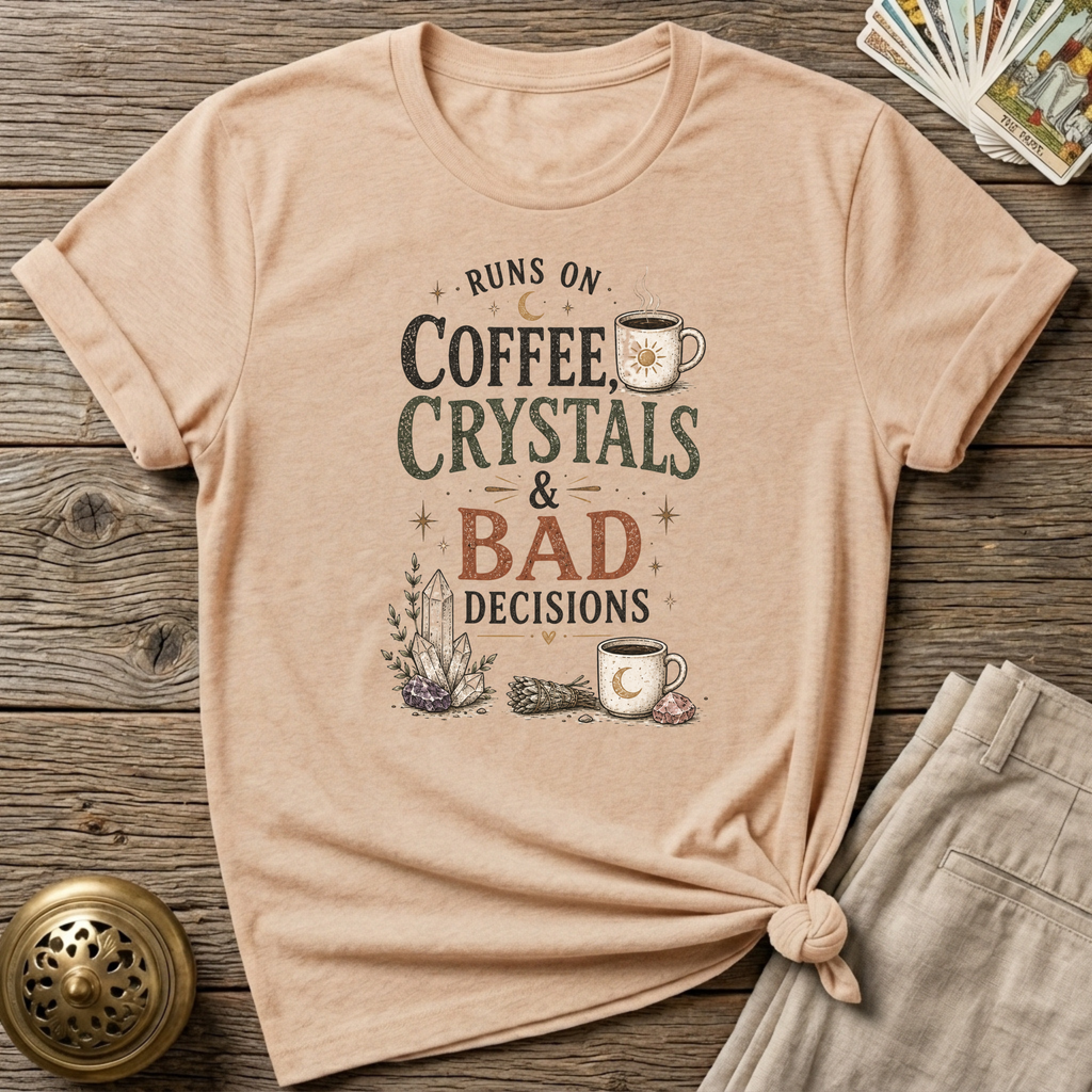Coffee crystals and bad Decisions T-Shirt