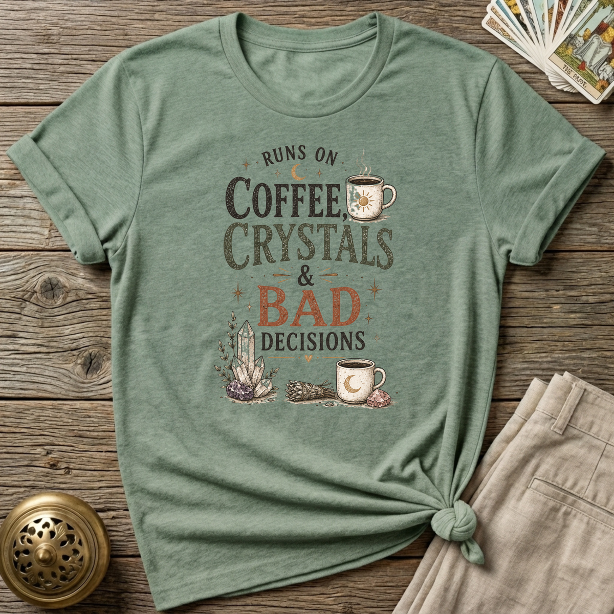 Coffee crystals and bad Decisions T-Shirt