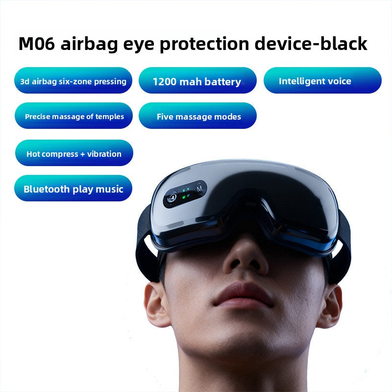Smart Rechargeable Eye Massager with Heating Vibration